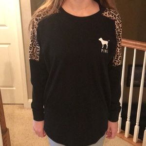 Victoria’s Secret PINK long sleeve cheetah shirt